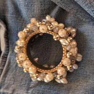 Beaded pearl bracelet